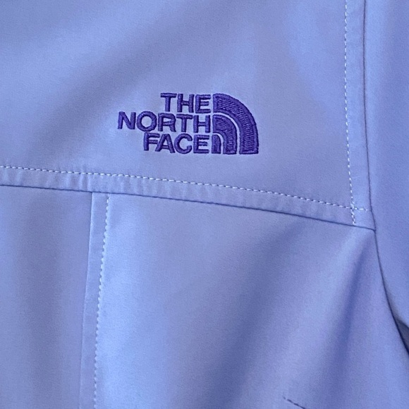 North Face Calentinto Softshell A7WZ Full Zip Jacket Sz S Blue 5% Stretch - Picture 4 of 9
